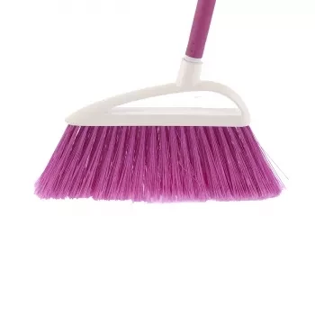 Щетка пластмасовая  для   230 мм &quot;LUX&quot; розовая щетина c черенком 120 см D22мм ELFE 93561 купить в Урае