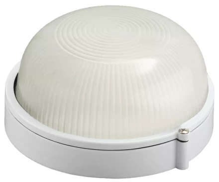 Светильник уличный СВЕТОЗАР влагозащищенный, круг, цвет белый, 60Вт SV-57251-W купить в Урае