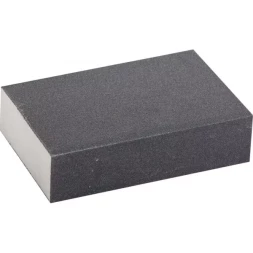 Губка шлифовальная ЗУБР "ЭКСПЕРТ" четырехсторонняя, SiC, средняя жесткость, Р180, 100х68х26 мм 35612-180