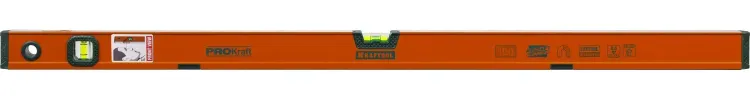 Уровень KRAFTOOL "KRAFT-MAX" магнитный, особо усилен, 2 ампулы, 2 фрезерованные базовые поверхности, 100см 34575-100 купить в Урае