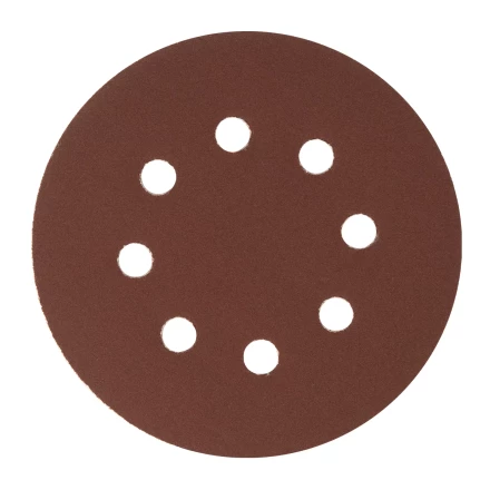 Круг абразивный на ворсовой подложке под &quot;липучку&quot;, перфорированный, P 240, 125 мм, 5 шт Сибртех 738117 купить в Урае