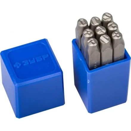 Клейма ЗУБР цифровые арабские, шрифт 5мм 21501-05_z01 купить в Урае