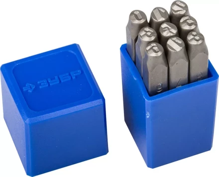 Клейма ЗУБР цифровые арабские, шрифт 5мм 21501-05_z01 купить в Урае