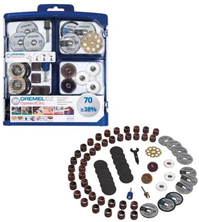 Набор оснастки EZ SpeedClic 70 штук DREMEL купить в Урае