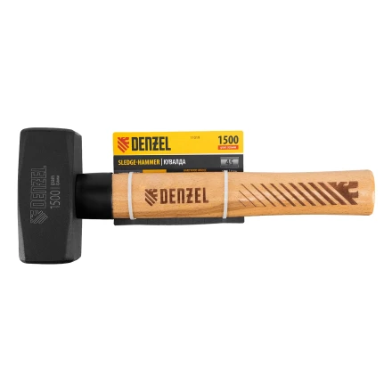 Кувалда, 1500 г Denzel 11019, кованая головка, буковая рукоятка купить в Урае