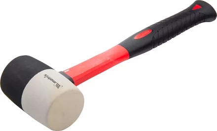 Киянка резиновая, 225 г, черно-белая резина, фибергласовая рукоятка MATRIX 11170 купить в Урае