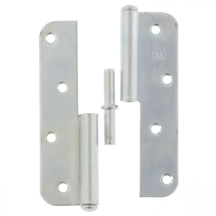 Петля накладная ПН1-130 правая цинк 4штуки Металлист Россия 91556 купить в Урае