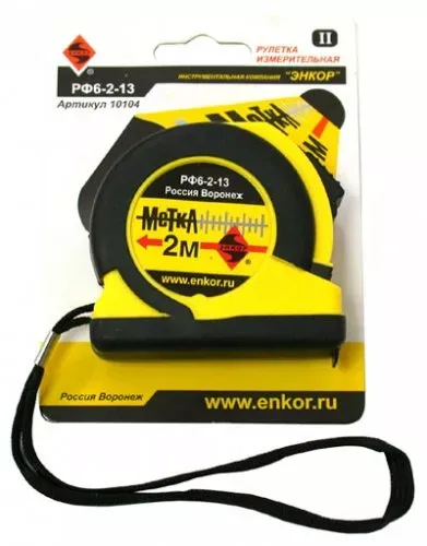 Рулетка 2м Метка Энкор 10104 купить в Урае