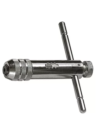 Вороток для метчиков М5 - М12 хромированный с трещоткой MATRIX 76907 купить в Урае