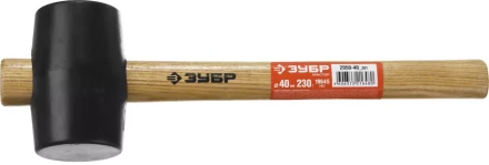 Киянка ЗУБР &quot;МАСТЕР&quot; резиновая черная с деревянной ручкой, 230г 2050-40_z01 купить в Урае