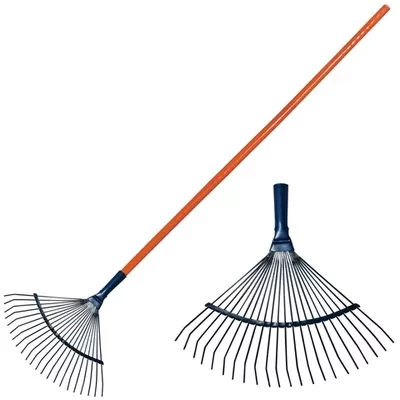 Веерные грабли с деревянным черенком стальные усилинные покрытые эпоксидом PALISAD LUXE 61790 купить в Урае