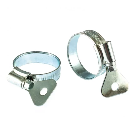 Хомуты металлические червячные 25-38 мм ширина 12 мм W1 с металлическим ключом 2 шт Сибртех 476527 купить в Урае