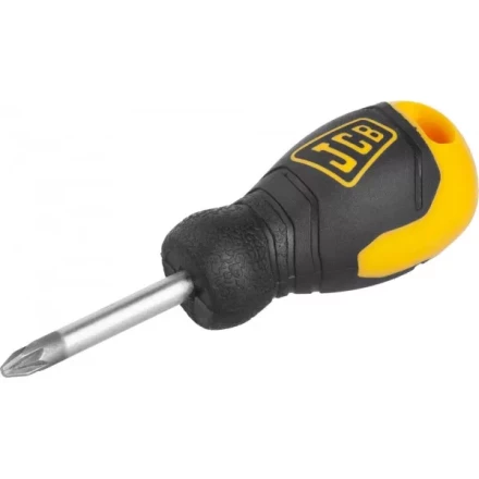 Отвертка JCB, хромомолибденовая сталь S2, двухкомпонентная рукоятка, магнитный наконечник, PZ №2х40мм JSD006 купить в Урае