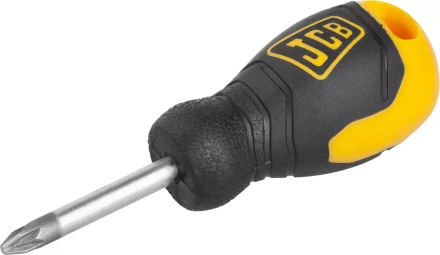 Отвертка JCB, хромомолибденовая сталь S2, двухкомпонентная рукоятка, магнитный наконечник, PZ №2х40мм JSD006 купить в Урае