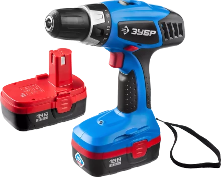Дрель-шуруповерт 2 АКБ ЗДА-18-2 КИН20 серия ПРОФЕССИОНАЛ купить в Урае