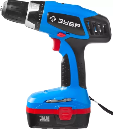 Дрель-шуруповерт 2 АКБ ЗДА-18-2 КИН20 серия ПРОФЕССИОНАЛ купить в Урае