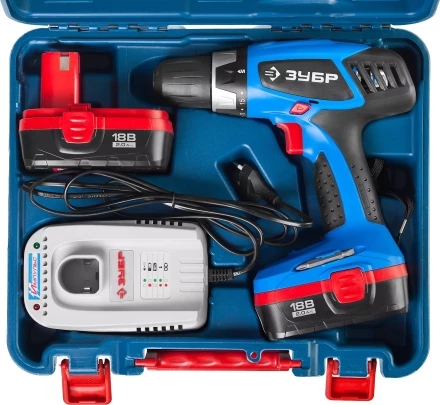 Дрель-шуруповерт 2 АКБ ЗДА-18-2 КИН20 серия ПРОФЕССИОНАЛ купить в Урае