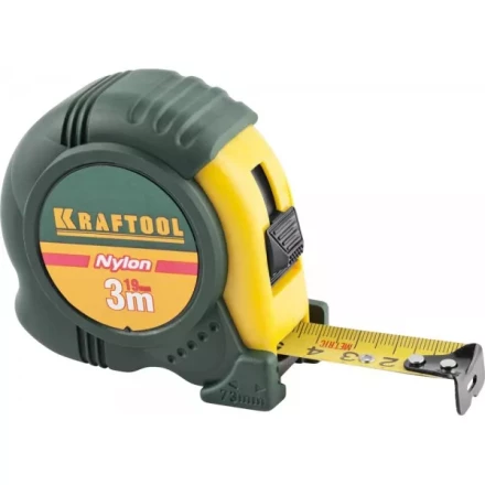 Рулетка KRAFTOOL &quot;EXPERT&quot; с нейлоновым покрытием, обрезин корпус, 3/19мм 34122-03-19_z01 купить в Урае