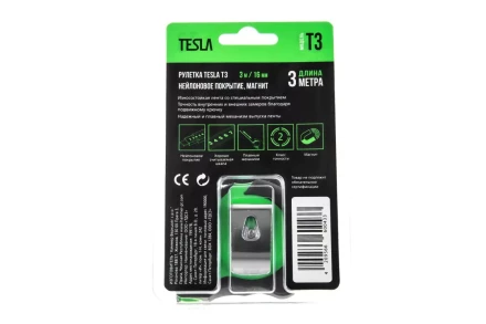 Рулетка TESLA 3м х 16мм (T-3) купить в Урае