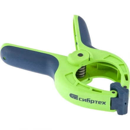 Струбцина клещеобразная пластиковый корпус 2-х компонентные рукоятки усиленная пружина 2-3/4&quot;  70мм СИБРТЕХ 20786 купить в Урае
