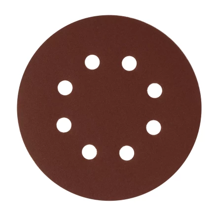 Круг абразивный на ворсовой подложке под &quot;липучку&quot;, перфорированный, P 280, 125 мм, 5 шт Сибртех 738127 купить в Урае