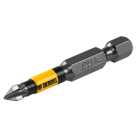 Бита PH1х50, сталь S2, цилиндр., 10 шт. Е 6,3 Denzel 11648 купить в Урае