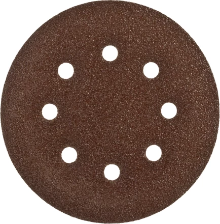 Круг шлифовальный ЗУБР &quot;СТАНДАРТ&quot; из абразивной бумаги на велкро основе, 6 отв., Р60, 150мм, 5шт 35350-150-060 купить в Урае