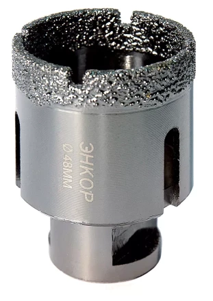 Коронка алмазная по керамограниту D 48 мм для УШМ сух. рез Энкор 48311 купить в Урае