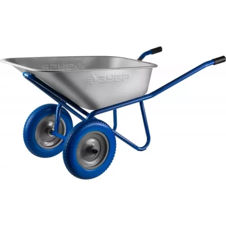 Тачка ЗУБР &quot;ПРОФЕССИОНАЛ&quot; строительная двухколесная, 110л, грузоподъемность 240 кг 39911_z01 купить в Урае