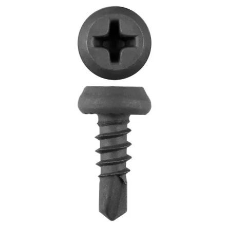 Саморезы ЗУБР &quot;МАСТЕР&quot; со сверлом фосфатированные, для крепления лист. металла до 2мм, полуцилиндр. головка, 3.8x11мм, 1000шт 4-300131-38-11 купить в Урае