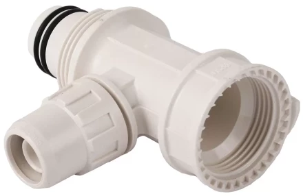 Коллектор ЗУБР &quot;ШиреФит&quot; сборный &quot;внутренняя резьба - штуцер с гайкой - штуцер с гайкой&quot;, 20мм-16мм-20мм 51516-20-16-20 купить в Урае