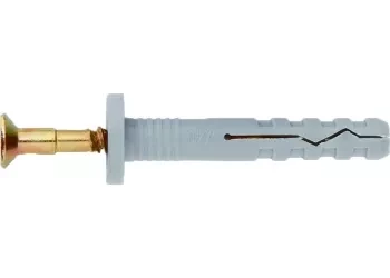 Дюбель-гвоздь полипропиленовый с потайным бортиком 8х60 мм 100 шт ШУРУПЬ 42133 купить в Урае