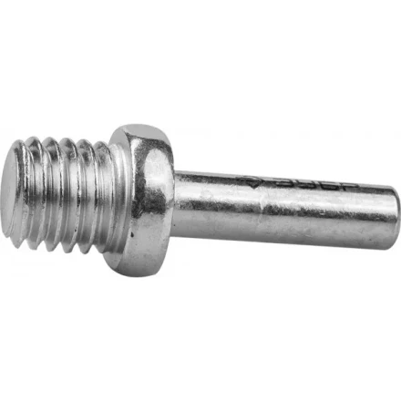 Переходник ЗУБР "МАСТЕР" оцинкованный, "дрель-УШМ" для опорных тарелок, d 8мм / М14 35787-S купить в Урае