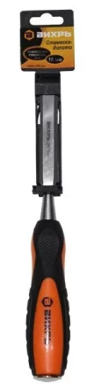 Стамеска-долото 16 мм двухкомпонентная усиленная рукоятка CrV Вихрь купить в Урае