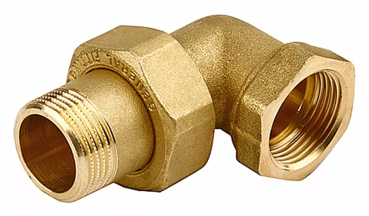 Соединитель GENERAL FITTINGS угловой с накидной гайкой, латунь, г/ш, 1/2" 51035-G/S-1/2 купить в Урае
