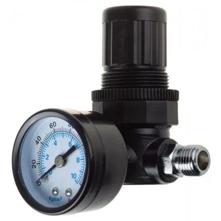 Манометр KRAFTOOL &quot;INDUSTRIE&quot; с регулятором подачи воздуха, 1/4&quot;, максимальное давление 10 атмосфер 6503 купить в Урае