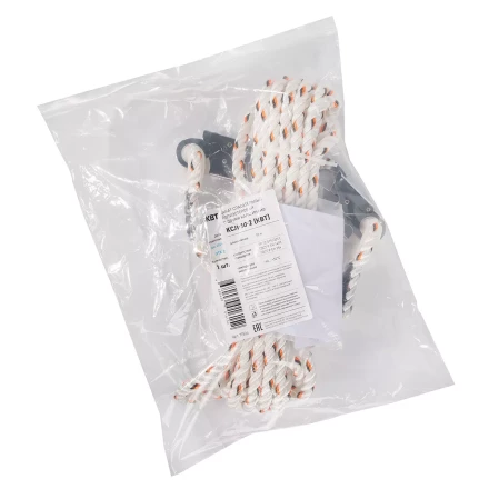 Канат спасательный КВТ КСЛ-10-2 с двумя карабинами (77524) купить в Урае