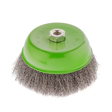 Щетка для УШМ 150 мм М14 чашка витая проволока Сибртех 746077 купить в Урае