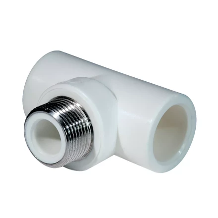 Тройник комб. PP-R НР 25мм х 1/2 белый (25/100) 45460 купить в Урае