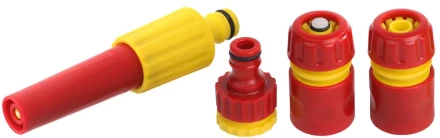 Набор GRINDA &quot;CLASSIC Quick-Connection System&quot; поливочный пластиковый: наконечник регулир,2 соединителя, адаптер внешний 8-427286_z01 купить в Урае