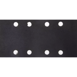 Лист шлиф. универсал. URAGAN "Оптимален для твердых пород дерева" 8 отверстий по линии, для ПШМ, P180, 80х166мм, 10шт 907-22101-180-10