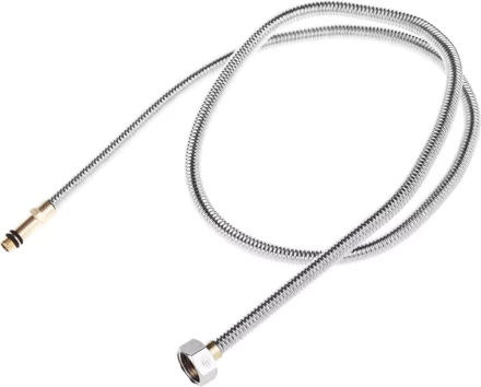 Подводка ЗУБР &quot;ЭКСПЕРТ&quot; сильфонная из нержавеющей стали, для смесителя, удлиненная, г/ш (гайка-штуцер), 1/2&quot;, 1,2м 51013-120 купить в Урае