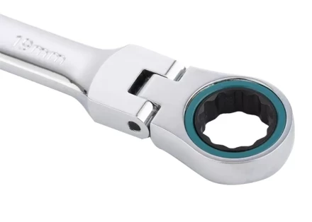 Набор ключей комбинированных с трещоткой, 8 - 19 мм, 7шт., шарнирные, CrV GROSS 14891 купить в Урае