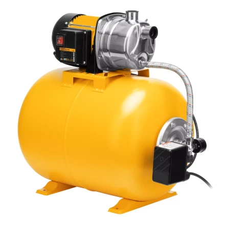 Насосная станция Denzel 97311, PSL1100X, 1100 Вт, 3600 л/ч, ресивер 50 л, подъем 45 м, нержавейка купить в Урае