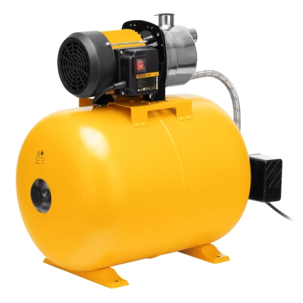 Насосная станция Denzel 97311, PSL1100X, 1100 Вт, 3600 л/ч, ресивер 50 л, подъем 45 м, нержавейка купить в Урае