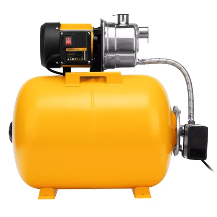 Насосная станция Denzel 97311, PSL1100X, 1100 Вт, 3600 л/ч, ресивер 50 л, подъем 45 м, нержавейка купить в Урае