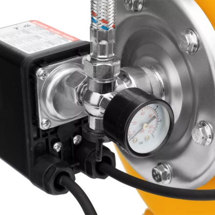 Насосная станция Denzel 97311, PSL1100X, 1100 Вт, 3600 л/ч, ресивер 50 л, подъем 45 м, нержавейка купить в Урае