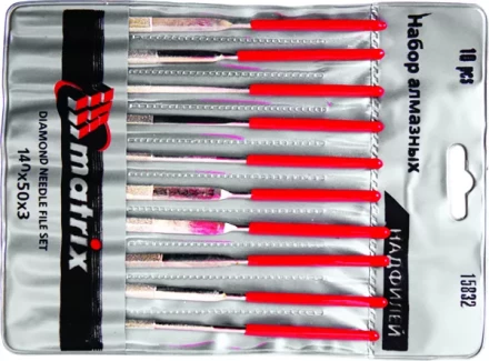 Набор надфилей алмазных 140х50х3 5 штук MATRIX 15830 купить в Урае