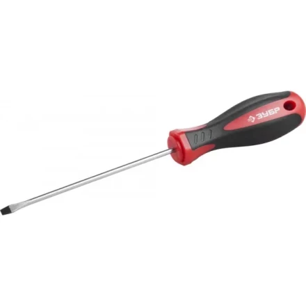 Отвертка ЗУБР &quot;МАСТЕР&quot;, Cr-v, эргономичная двухкомпонентная рукоятка, SL3,0x100мм 25061-3.0-100_z03 купить в Урае