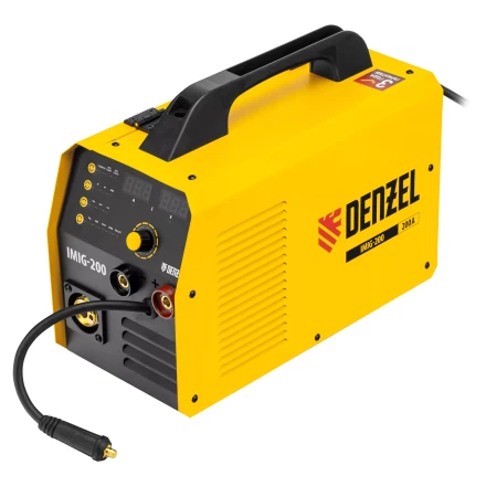Аппарат инвертор. полуавтомат. cварки IMIG-200, 200 А, ПВ 60%, катушка 5 кг// Denzel 94361 купить в Урае